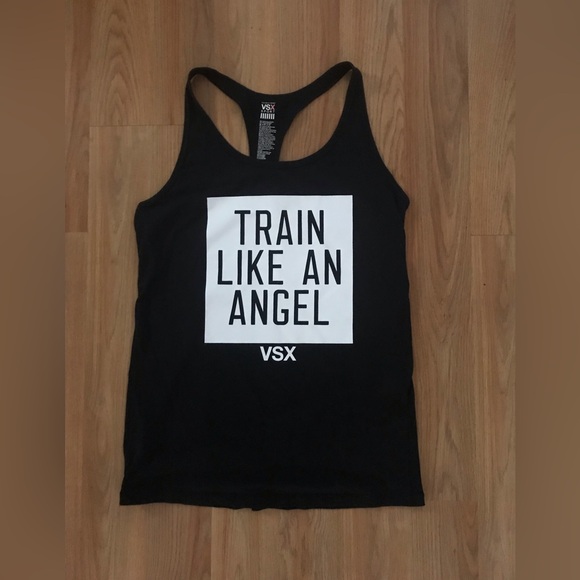 VSX Black Tank Top - Train Like An Angel medium - Picture 1 of 4